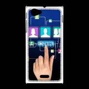 Coque Sony Xpéria J Réseau social