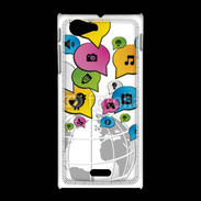 Coque Sony Xpéria J Réseau social 2