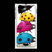 Coque Sony Xpéria J Pile de coccinelles