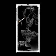 Coque Sony Xpéria J Squelette fumeur