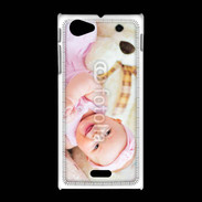 Coque Sony Xpéria J Sourire de bébé en rose