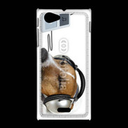 Coque Sony Xpéria J Chien écoutant de la musique