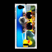 Coque Sony Xpéria J Chien à la piscine 5
