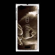 Coque Sony Xpéria J Singe faisant un fuck
