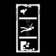 Coque Sony Xpéria J humour panneau 3