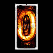 Coque Sony Xpéria J Zéro en feu