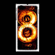 Coque Sony Xpéria J Huit en feu