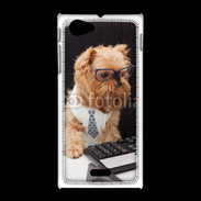 Coque Sony Xpéria J Chien informaticien