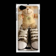 Coque Sony Xpéria J peluche et converses