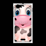 Coque Sony Xpéria J Vache cartoon 510