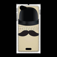 Coque Sony Xpéria J Moustache So British 25