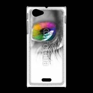 Coque Sony Xpéria J Oeil Multicouleurs 75