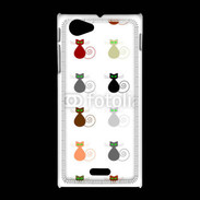 Coque Sony Xpéria J La vie en chat 750