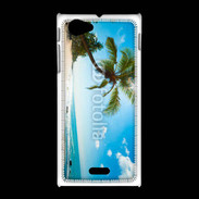 Coque Sony Xpéria J Belle plage ensoleillée 1