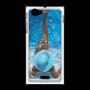 Coque Sony Xpéria J Femme à la piscine