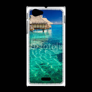 Coque Sony Xpéria J Bungalow sur l'eau des tropiques