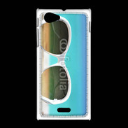 Coque Sony Xpéria J Lunette de soleil sur la plage