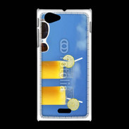 Coque Sony Xpéria J Jus d'orange sur la plage