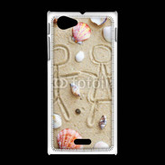Coque Sony Xpéria J Toi et moi sur la plage