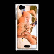 Coque Sony Xpéria J Pieds plage