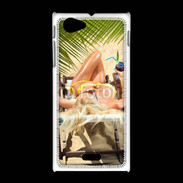 Coque Sony Xpéria J Femme sexy à la plage 25