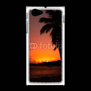 Coque Sony Xpéria J Cocotier au soleil couchant