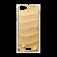 Coque Sony Xpéria J sable plage