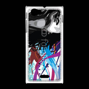 Coque Sony Xpéria J Graffiti style femme