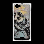 Coque Sony Xpéria J Kiss graffiti
