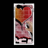 Coque Sony Xpéria J Love graffiti