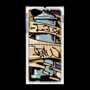 Coque Sony Xpéria J Graffiti bombe de peinture 6