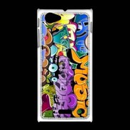 Coque Sony Xpéria J Graffiti seamless background. Hip-hop art