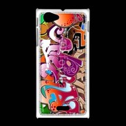 Coque Sony Xpéria J graffiti seamless background 500