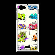 Coque Sony Xpéria J Graffiti wall vector urban art