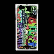 Coque Sony Xpéria J graffiti wall vector seamless background