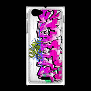 Coque Sony Xpéria J Graffiti wall background, urban art 1000