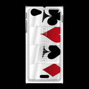 Coque Sony Xpéria J Carte de poker 2