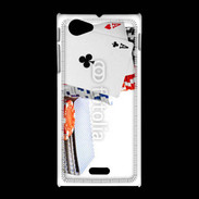 Coque Sony Xpéria J Paire d'as au poker 5