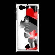 Coque Sony Xpéria J Symbole de cartes