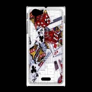 Coque Sony Xpéria J Illustration poker 1