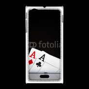 Coque Sony Xpéria J Paire d'As au poker 85