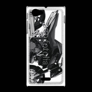 Coque Sony Xpéria J Tuning moto noire