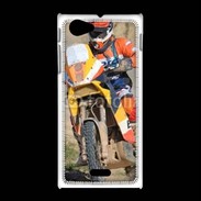 Coque Sony Xpéria J Rallie Raid en moto