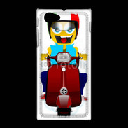 Coque Sony Xpéria J J'aime le scooter