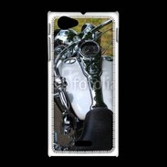 Coque Sony Xpéria J Moto chromée