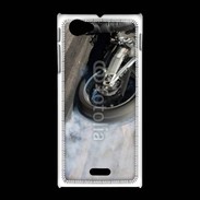 Coque Sony Xpéria J Roue en feu dragster 8