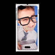 Coque Sony Xpéria J jeune Geek avec clavier