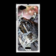 Coque Sony Xpéria J Vaisseau spatial sur la lune