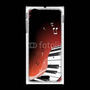 Coque Sony Xpéria J Abstract piano 2