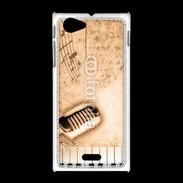 Coque Sony Xpéria J Dirty music background